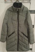 Kurtka damska George M zimowa ocieplana ładna szara+kaptur