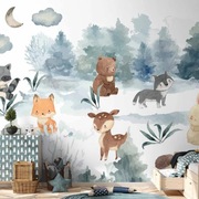 Fototapeta „Magiczny las, zwierzęta leśne” Bimago.pl(350x245cm) 7 pasów