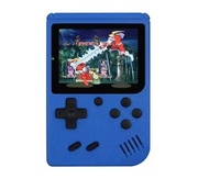 Konsola retro 400in1 - kolor niebieski (Mario,Contra,Tanki)