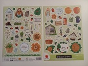 Naklejki planer scrapbooking DecoTime 2 szt. arkusze A4 - lato słoneczniki