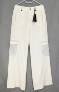 DESIGNERSKIE SZEROKIE SPODNIE WIDE CARGO 36/38