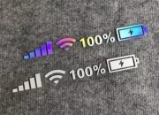 Naklejka na samochód bateria zasięg wifi hologram