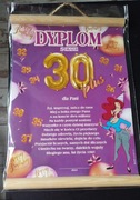 Dyplom z okazji 30 plus