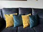 Poszewki dekoracyjne na poduszki (jaśki) morskie żółte kompozycja