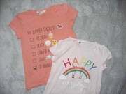 dwie bluzeczki H&M roz.134/140