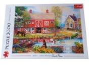 Puzzle 2000 Trefl Chuck Pinson Czerwona Stodoła | Farma | Sielski Widok
