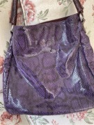 Torebka Batycki skóra fiolet