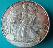 Replika monety Americano Silwer Eagle  1986 - 1 Oz, (nie szlachetna).