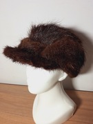 Czapka zimowa futrzana Nowa rozm 55