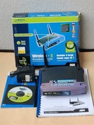 Linksys WRT54GL router pudełko zasilacz CD 