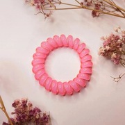 Gumowa gumka do włosów sprężynka różowa