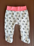 75. Biało różowe śpioszki w pandy rozmiar 74