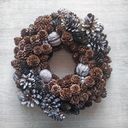 Wianek świąteczny stroik na drzwi lub stół 