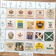 Podkładki, podstawki pod piwo po 2 zł zestaw za 35 zł, Nr26 cały świat 