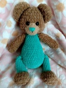 Miś szydełkowy ręcznie robiony handmade 