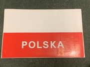 FLAGA POLSKA polski naklejka wlepka nalepka