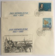 FDC 1987 - rocznica śmierci Jana Heweliusza Fi2968-2969