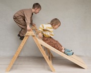 Zestaw do Wspinaczki DREWNO 1-8 lat trójkąt drabinka i zjeżdżalnia