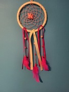 Łapacz snów z różowym kotkiem