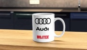 KUBEK FANA AUDI  UPOMINEK+DOWOLNE IMIĘ