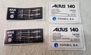 Altus-140  / - zes naklejek-emblematów /