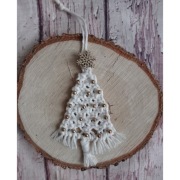 Choinka  z makramy rękodzieło 