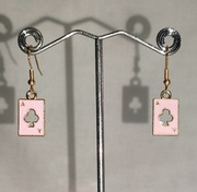 K155 Kolczyki wiszące Karty do gry AS Handmade