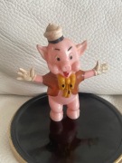 Stara figurka DDR Piggy Piper (Trzy małe świnki) HOPF Figurka pusta 8 cm