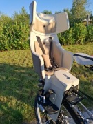 Fotelik rowerowy Bobike – 5-punktowe pasy, zagłówek, bardzo dobry stan