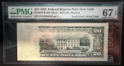 20 dolarów USA 1993 – bardzo wyraźny błąd drukarski – PMG 67 EPQ