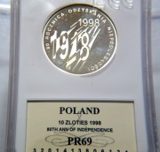 10 zl. 80 Lat Niepodleglości  PR69 1998  