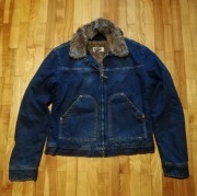 kurtka katana jeans Diesel z kożuszkiem L