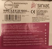 Wkręty Siniat 3,5x25mm 1000szt