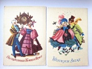 Pocztówki świątecza i noworoczna M.Orłowska-Gabryś