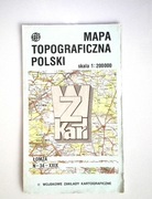 Mapa topograficzna ŁOMŻA 1:200000 (91r.) N-34-XXIX