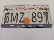 Replika kopia tablica rejestracyjna metalowa USA California 30,5x15 cm