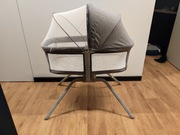 Łóżeczko 3w1 Kołyska Lionelo Malin Evo Grey Stone z daszkiem i moskitierą