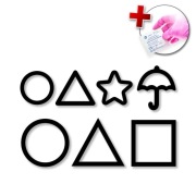 Naklejka SQUID GAME 2W1 na samochód, lusterko, kask, szybę