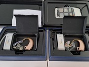 Dwa aparaty słuchowe Starkey series iQ BTE+ pilot 