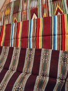 Ręcznie tkana narzuta na kanapę z PRL