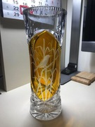 Wazon Kryształowy piękny szlif z Trzcinniczkami 