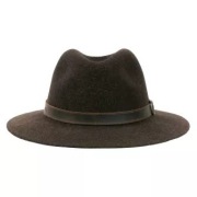 Kapelusz podróżny Blaser ciemnobrązowy w cętki