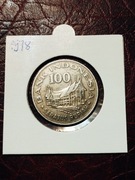 Moneta Indonezja 100 rupi 1971 gospodarka leśna 