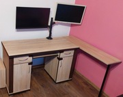 Biurko seria PORTOS P11 dąb sonoma  128 x 60 h=77 IDEAŁ