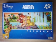 Puzzle Disney Animal Friends Panorama 160 el Clementoni Król Lew