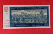 Banknot PROTEKTORAT - P-7 100 Koron (1940) aUNC (II wydanie)