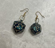 Kolczyki kości rpg vintage handmade alternative