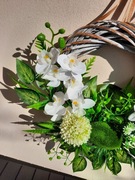 Wianek całoroczy ze storczykami, Wianek na drzwi, Super jakość 