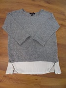 Szary sweterek z zamkami Atmosphere