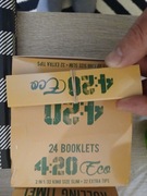 Bletki 4:20 King Size Slim + tips. 24 sztuki. Brązowy kolor papieru.